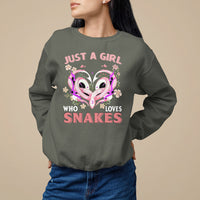 Just A Girl Who Loves Snakes Sweatshirt - Wonder Print Shop
