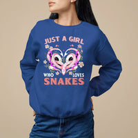 Just A Girl Who Loves Snakes Sweatshirt - Wonder Print Shop