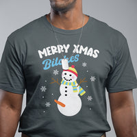 Merry Xmas Bitches Naughty Dirty Carrot Snowman Ugly Christmas T Shirt - Wonder Print Shop