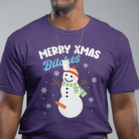 Merry Xmas Bitches Naughty Dirty Carrot Snowman Ugly Christmas T Shirt - Wonder Print Shop