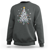 Skull Christmas Tree Cool Christmas Skeleton Sweatshirt - Wonder Print Shop