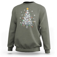 Skull Christmas Tree Cool Christmas Skeleton Sweatshirt - Wonder Print Shop