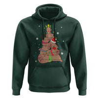 Funny Capybara Christmas Tree Hoodie