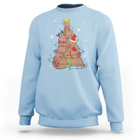 Funny Capybara Christmas Tree Sweatshirt - Wonder Print Shop