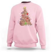 Funny Capybara Christmas Tree Sweatshirt - Wonder Print Shop