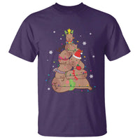 Funny Capybara Christmas Tree T Shirt - Wonder Print Shop