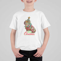 Cute Capybara Christmas Tree T Shirt For Kid - Wonder Print Shop