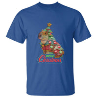 Cute Capybara Christmas Tree T Shirt - Wonder Print Shop