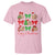 Funny Capybara Christmas T Shirt Cute Capy Coquette Bow - Wonder Print Shop