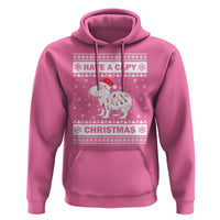 Funny Capybara Christmas Hoodie Have A Capy Christmas Light