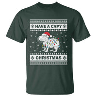 Funny Capybara Christmas T Shirt Have A Capy Christmas Light - Wonder Print Shop