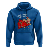 Funny Capybara Christmas Hoodie Don't Worry Be Capy