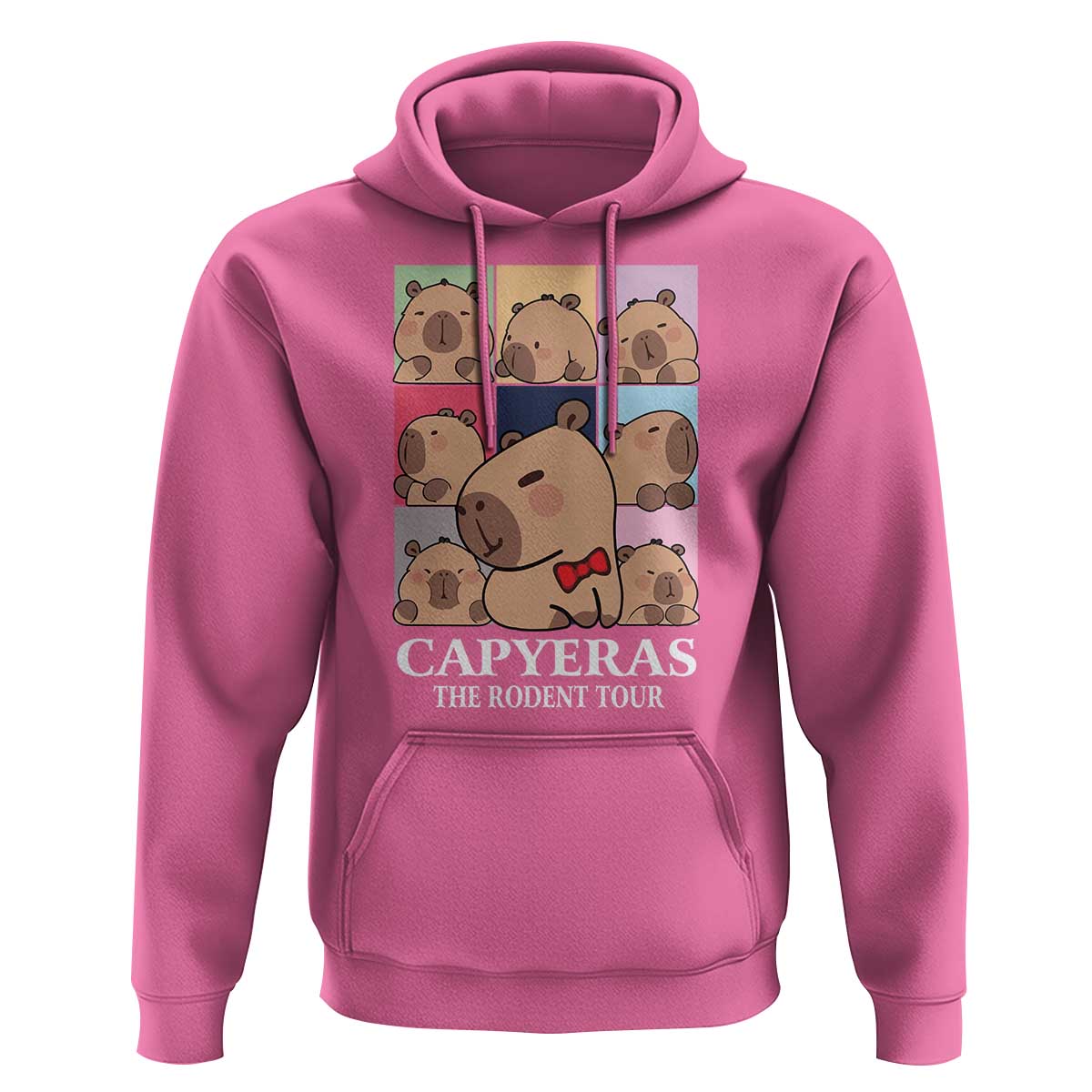 Funny Capybara Christmas Hoodie Capyeras The Rodent Tour