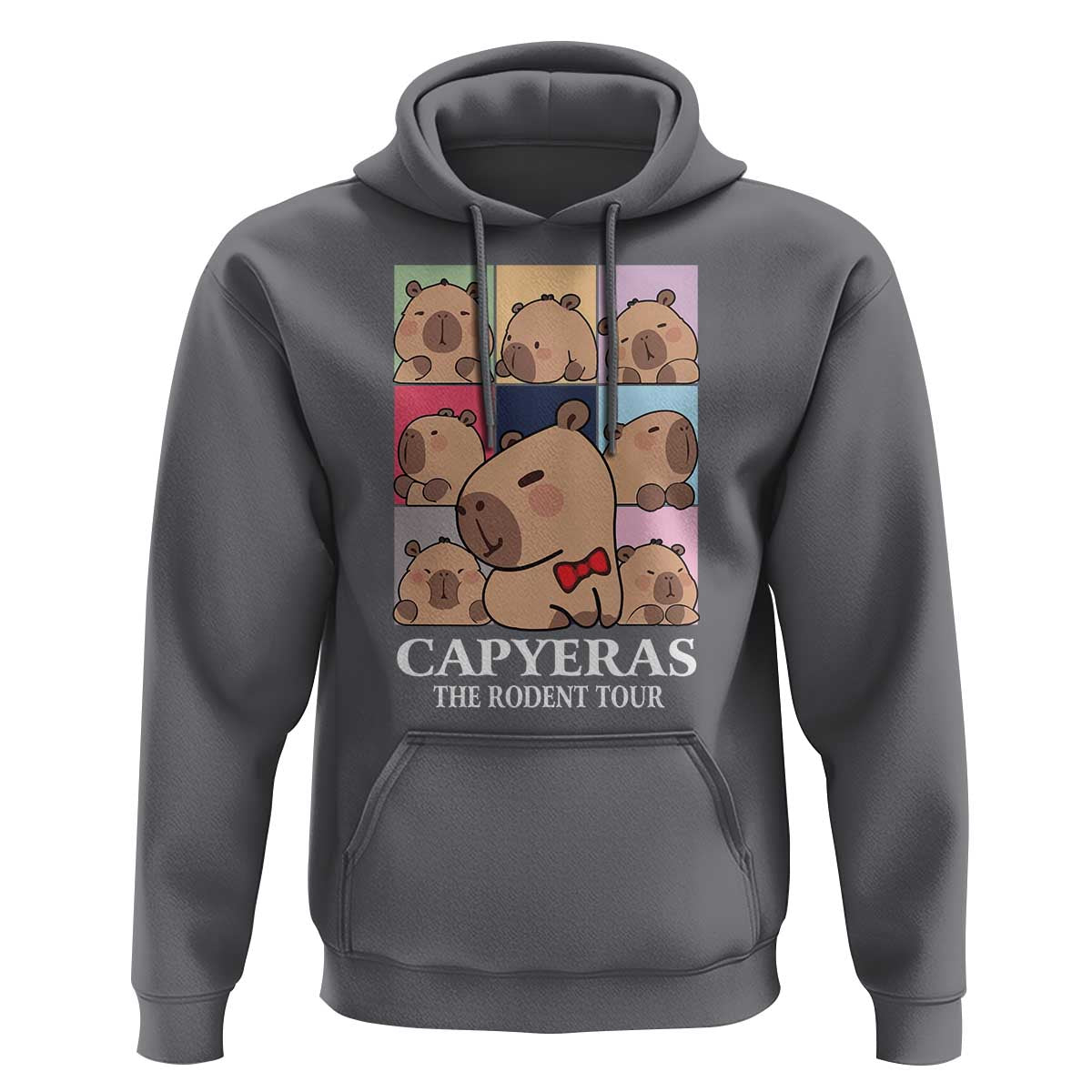 Funny Capybara Christmas Hoodie Capyeras The Rodent Tour