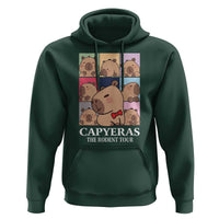 Funny Capybara Christmas Hoodie Capyeras The Rodent Tour