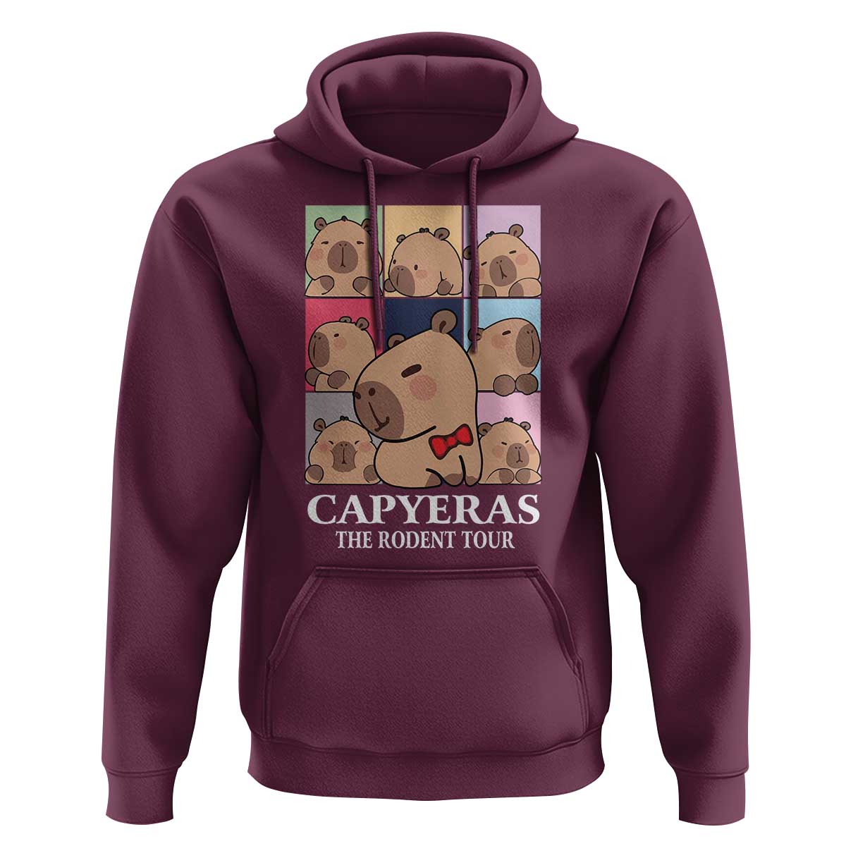 Funny Capybara Christmas Hoodie Capyeras The Rodent Tour
