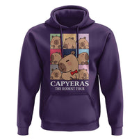 Funny Capybara Christmas Hoodie Capyeras The Rodent Tour