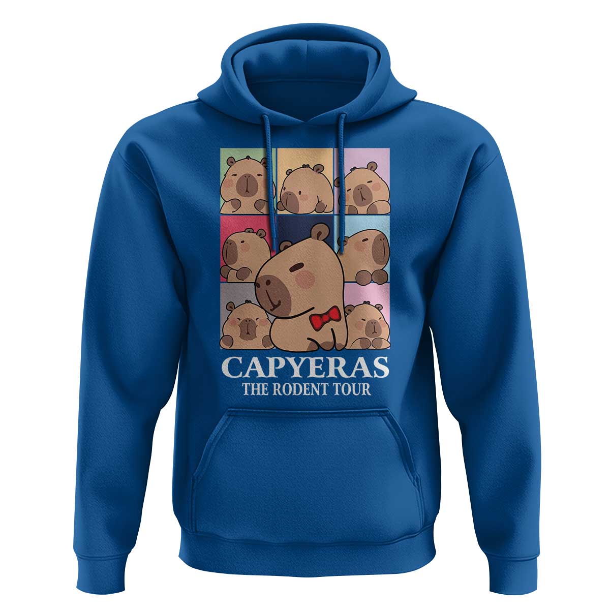 Funny Capybara Christmas Hoodie Capyeras The Rodent Tour