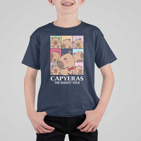 Funny Capybara Christmas T Shirt For Kid Capyeras The Rodent Tour - Wonder Print Shop