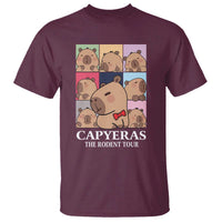 Funny Capybara Christmas T Shirt Capyeras The Rodent Tour - Wonder Print Shop