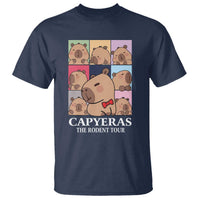 Funny Capybara Christmas T Shirt Capyeras The Rodent Tour - Wonder Print Shop