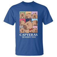 Funny Capybara Christmas T Shirt Capyeras The Rodent Tour - Wonder Print Shop