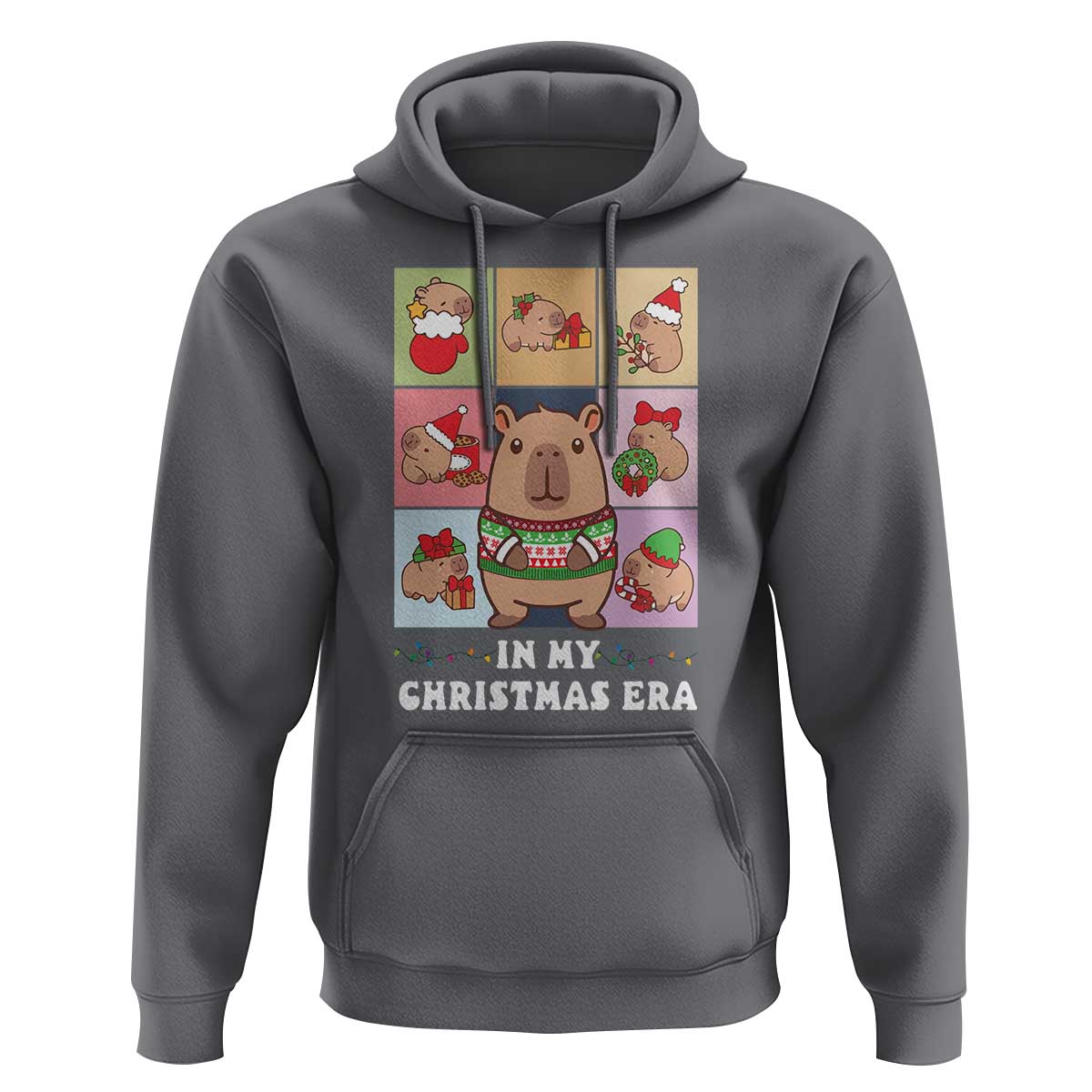 Funny Capybara Christmas Hoodie In My Christmas Era