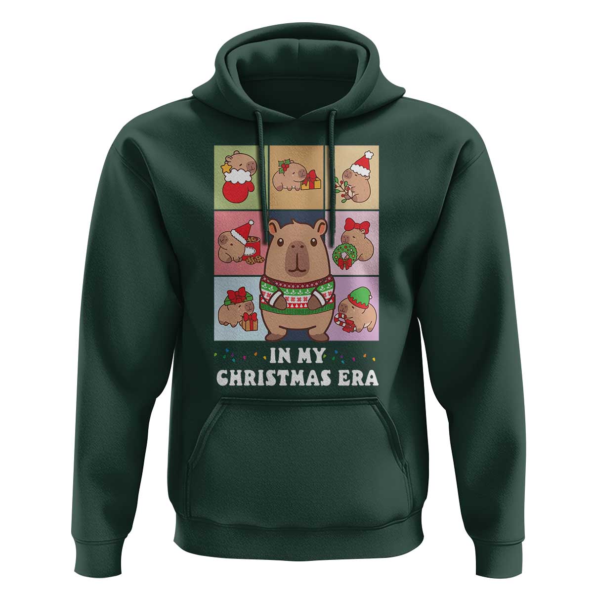 Funny Capybara Christmas Hoodie In My Christmas Era