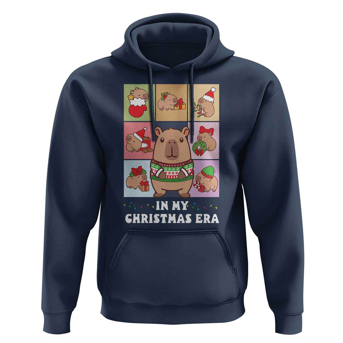 Funny Capybara Christmas Hoodie In My Christmas Era