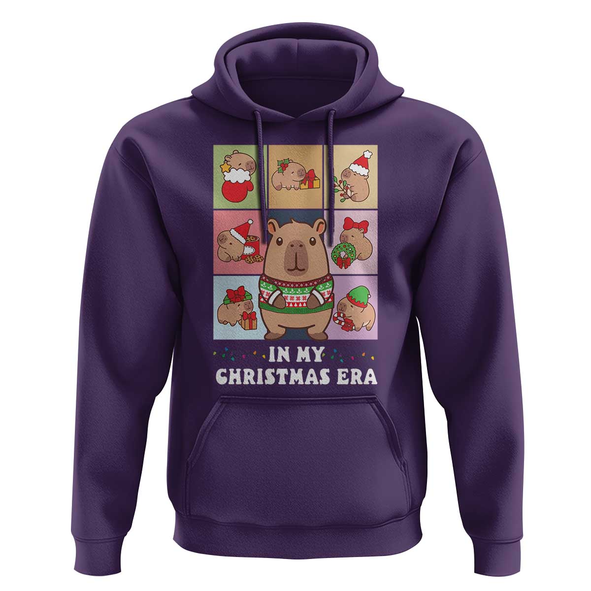 Funny Capybara Christmas Hoodie In My Christmas Era