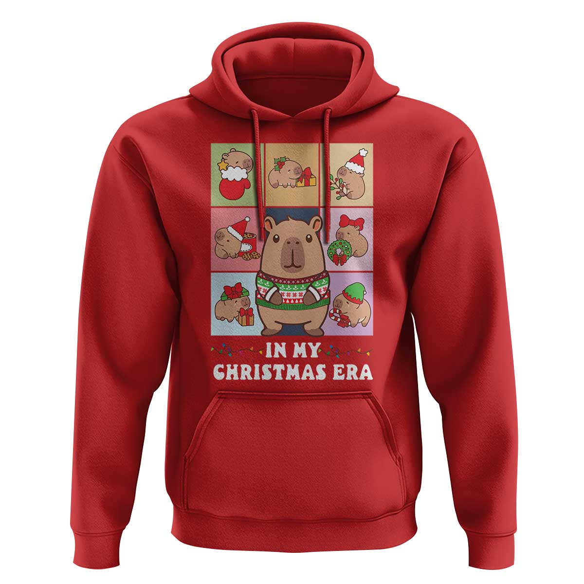 Funny Capybara Christmas Hoodie In My Christmas Era