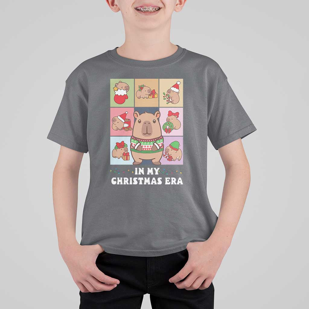 Funny Capybara Christmas T Shirt For Kid In My Christmas Era - Wonder Print Shop