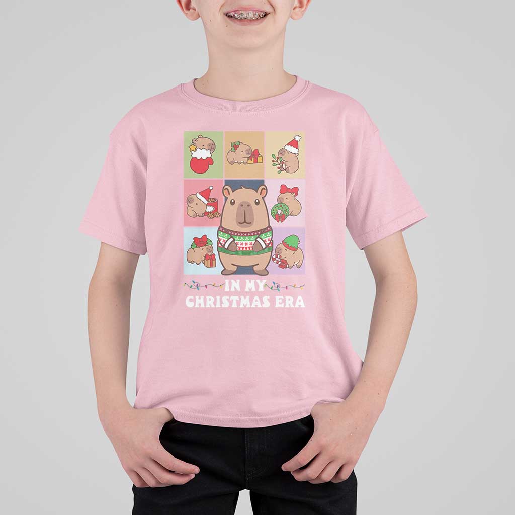 Funny Capybara Christmas T Shirt For Kid In My Christmas Era - Wonder Print Shop