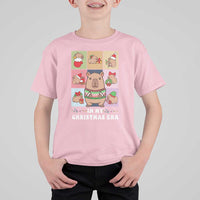 Funny Capybara Christmas T Shirt For Kid In My Christmas Era - Wonder Print Shop