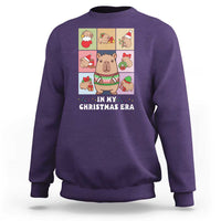 Funny Capybara Christmas Sweatshirt In My Christmas Era - Wonder Print Shop