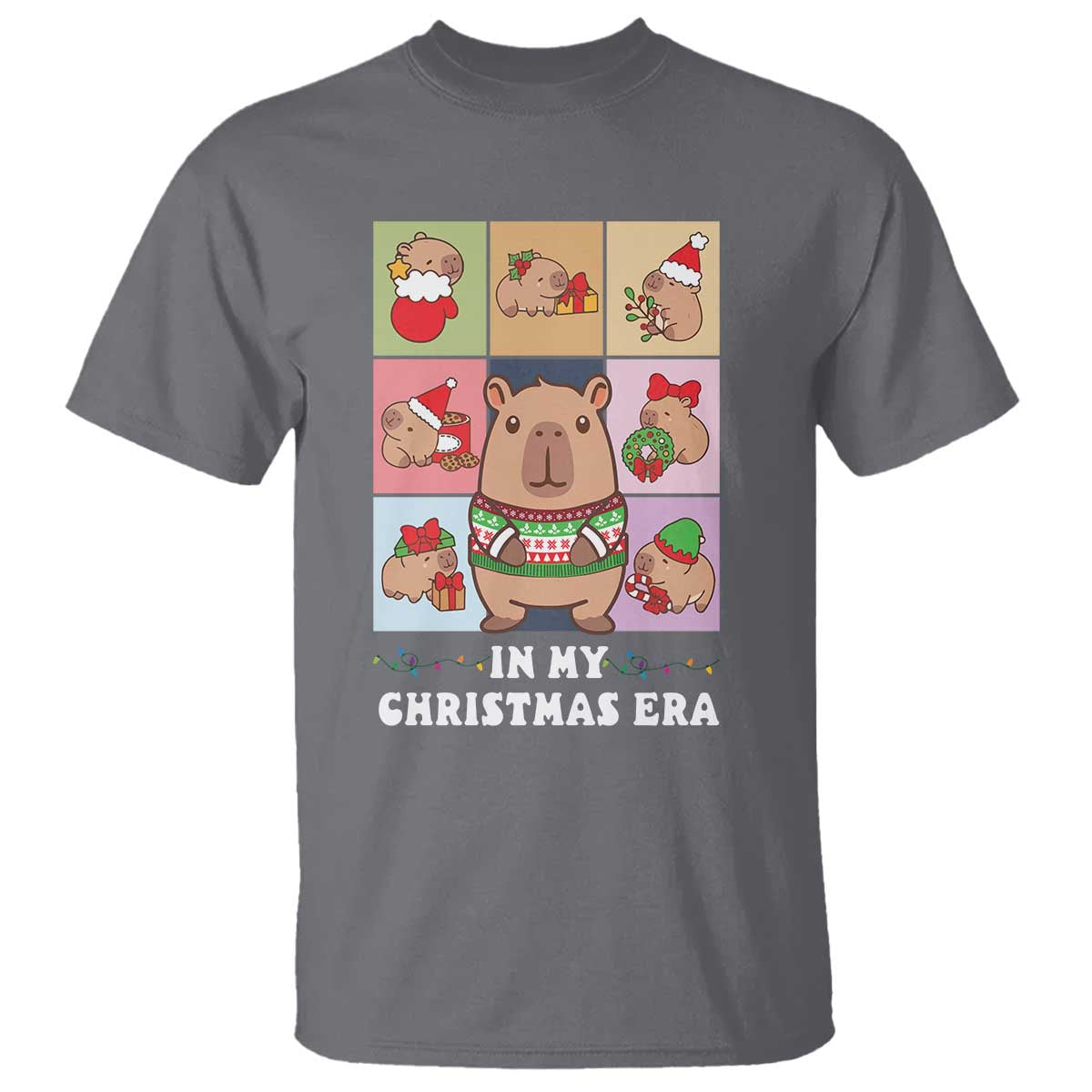 Funny Capybara Christmas T Shirt In My Christmas Era - Wonder Print Shop