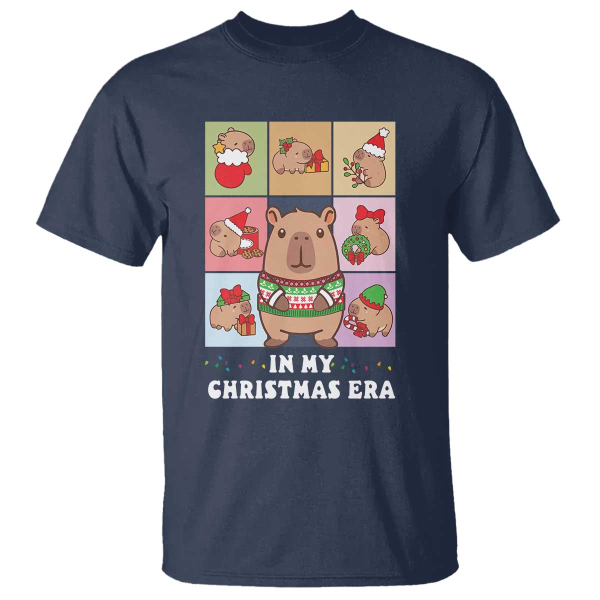 Funny Capybara Christmas T Shirt In My Christmas Era - Wonder Print Shop