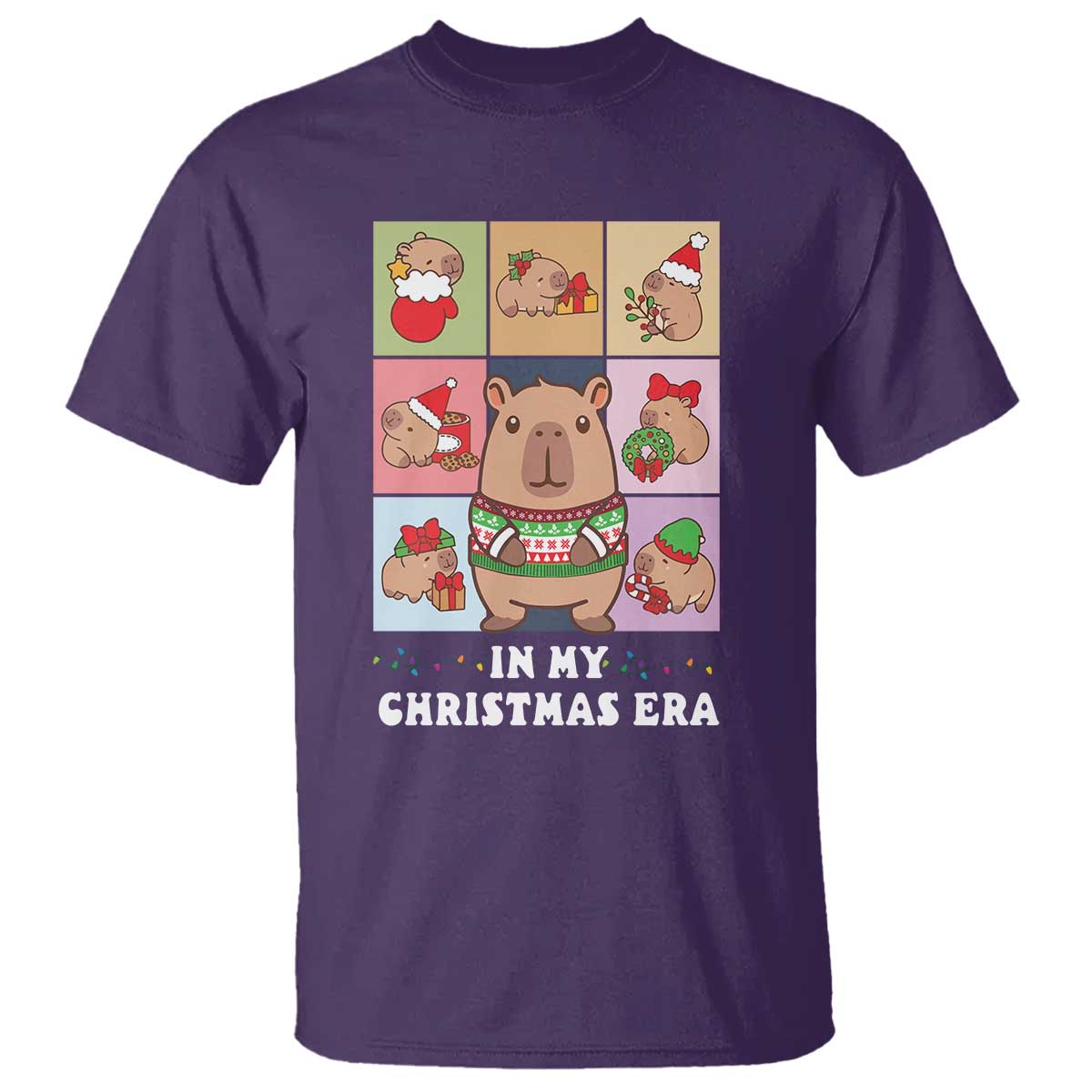 Funny Capybara Christmas T Shirt In My Christmas Era - Wonder Print Shop