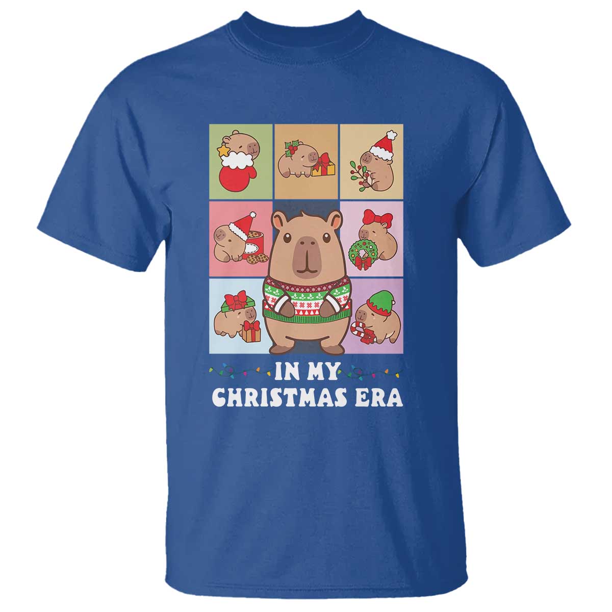 Funny Capybara Christmas T Shirt In My Christmas Era - Wonder Print Shop