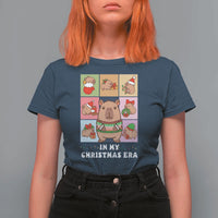Funny Capybara Christmas T Shirt For Women In My Christmas Era - Wonder Print Shop