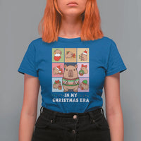 Funny Capybara Christmas T Shirt For Women In My Christmas Era - Wonder Print Shop