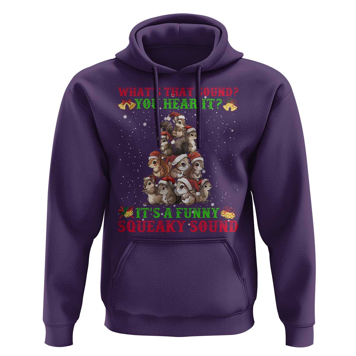 Squirrel Christmas Hoodie It's A Funny Squeaky Sound