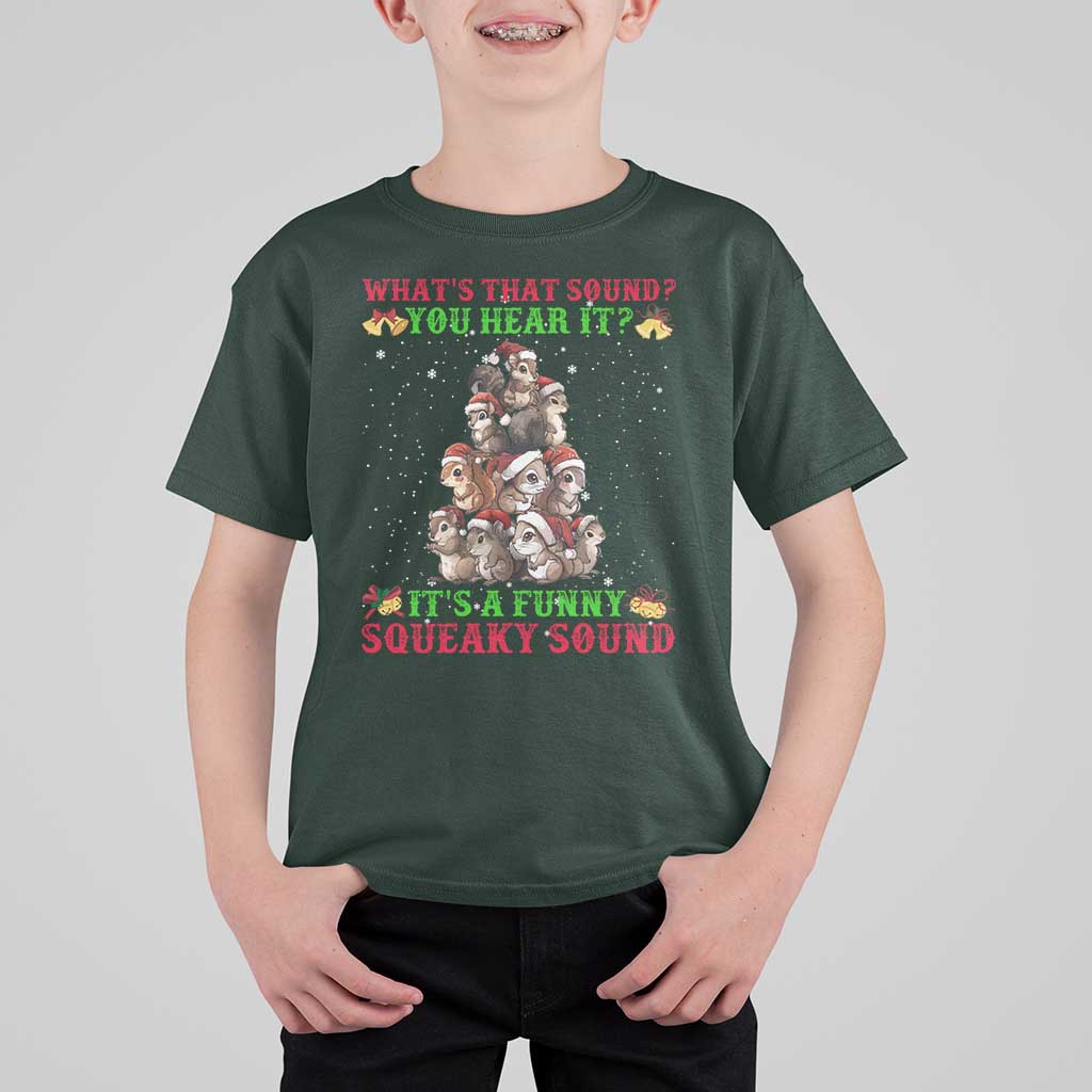 Squirrel Christmas T Shirt For Kid It's A Funny Squeaky Sound - Wonder Print Shop
