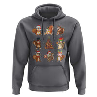 Funny Squirrel Christmas Santa Reindeer Hoodie