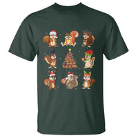 Funny Squirrel Christmas Santa Reindeer T Shirt - Wonder Print Shop