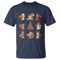 Funny Squirrel Christmas Santa Reindeer T Shirt - Wonder Print Shop