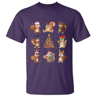 Funny Squirrel Christmas Santa Reindeer T Shirt - Wonder Print Shop