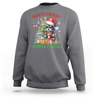 Funny Christmas Raccoon Sweatshirt Sorta Merry Sorta Feral Merry Trashmas - Wonder Print Shop