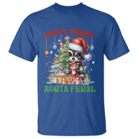 Funny Christmas Raccoon T Shirt Sorta Merry Sorta Feral Merry Trashmas - Wonder Print Shop