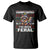 Funny Christmas Raccoon T Shirt Sorry Santa I've Been Feral - Wonder Print Shop